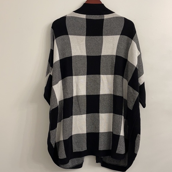 ANN KLIEN plaid sweater jacket - Picture 4 of 7